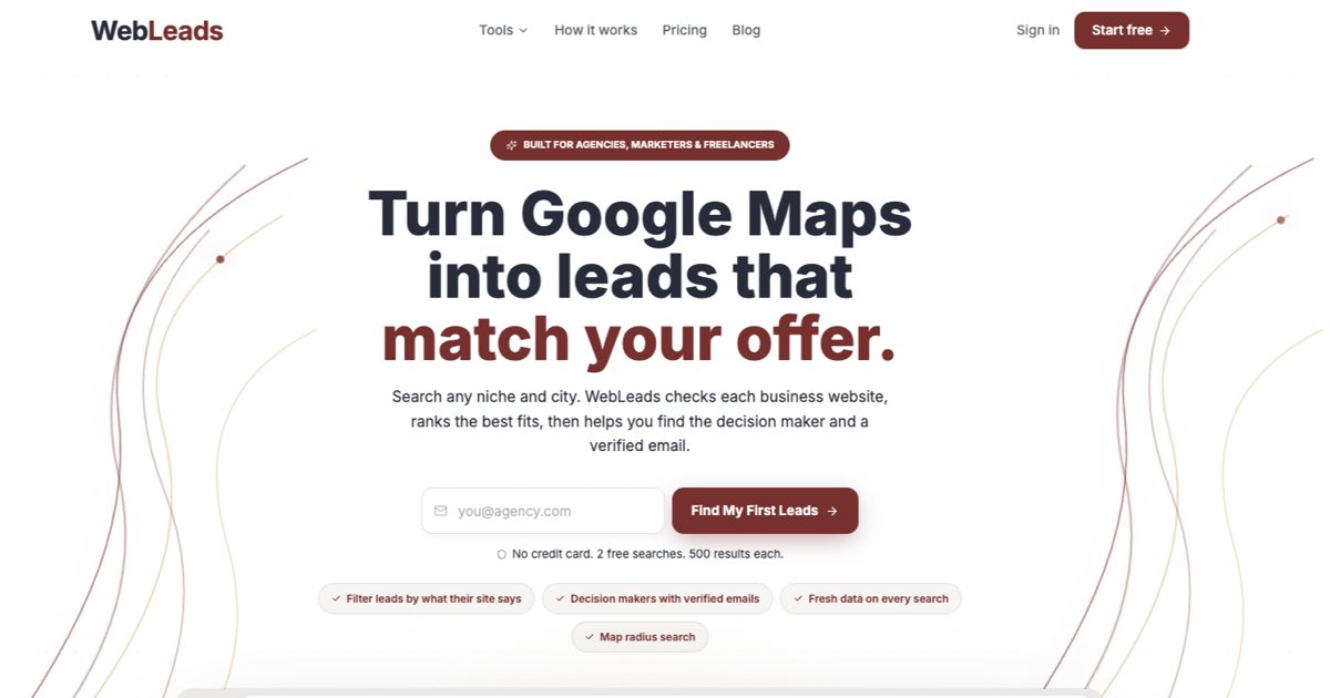 WebLeads Open Graph preview