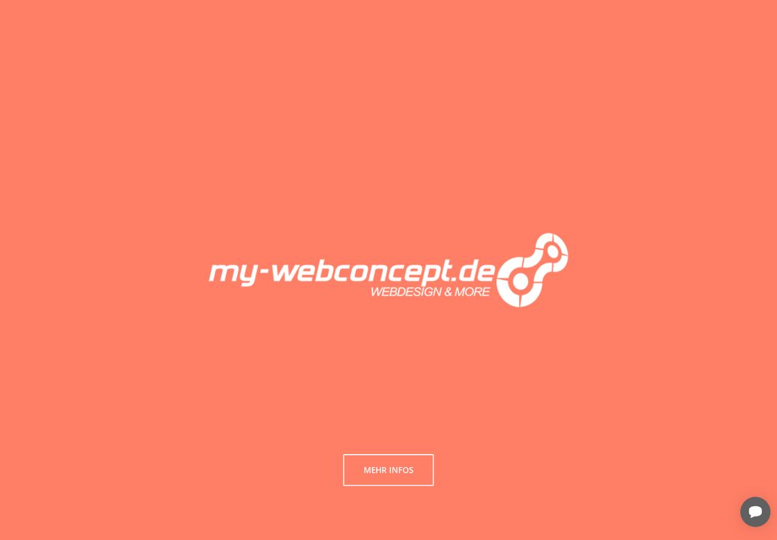My-Webconcept homepage, first screen