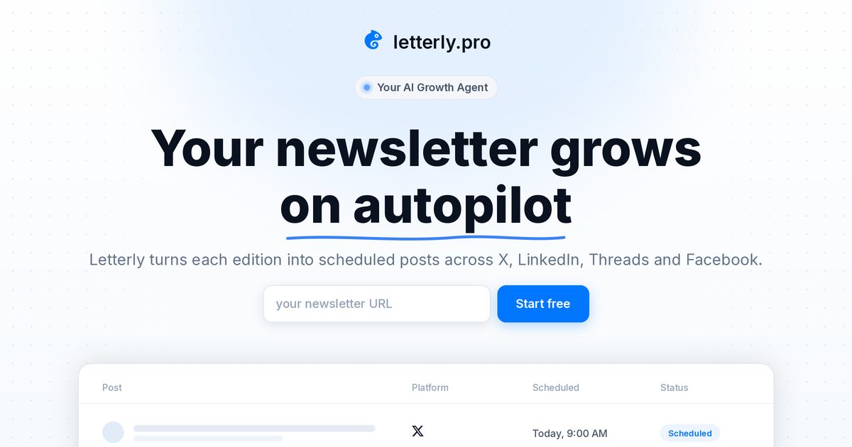 Letterly Open Graph preview