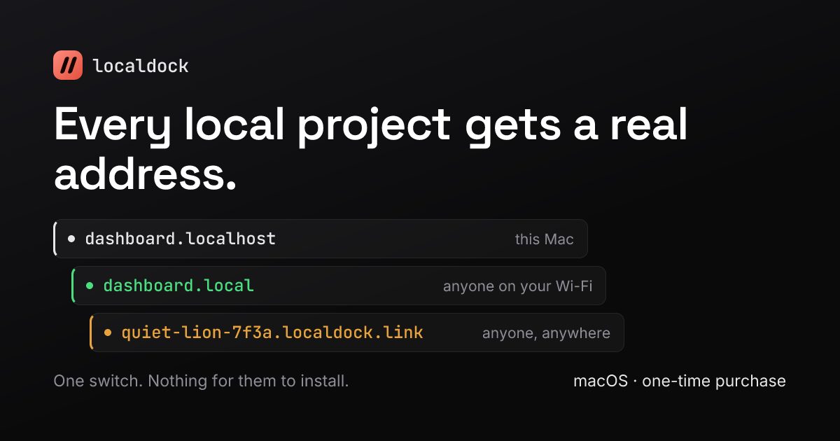 localhost manager Open Graph preview