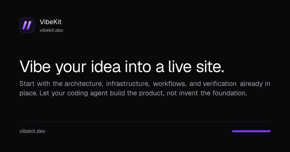 VibeKit Open Graph preview