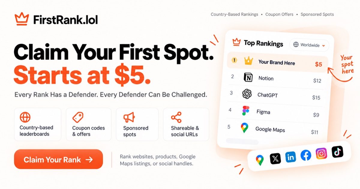 FirstRank Open Graph preview