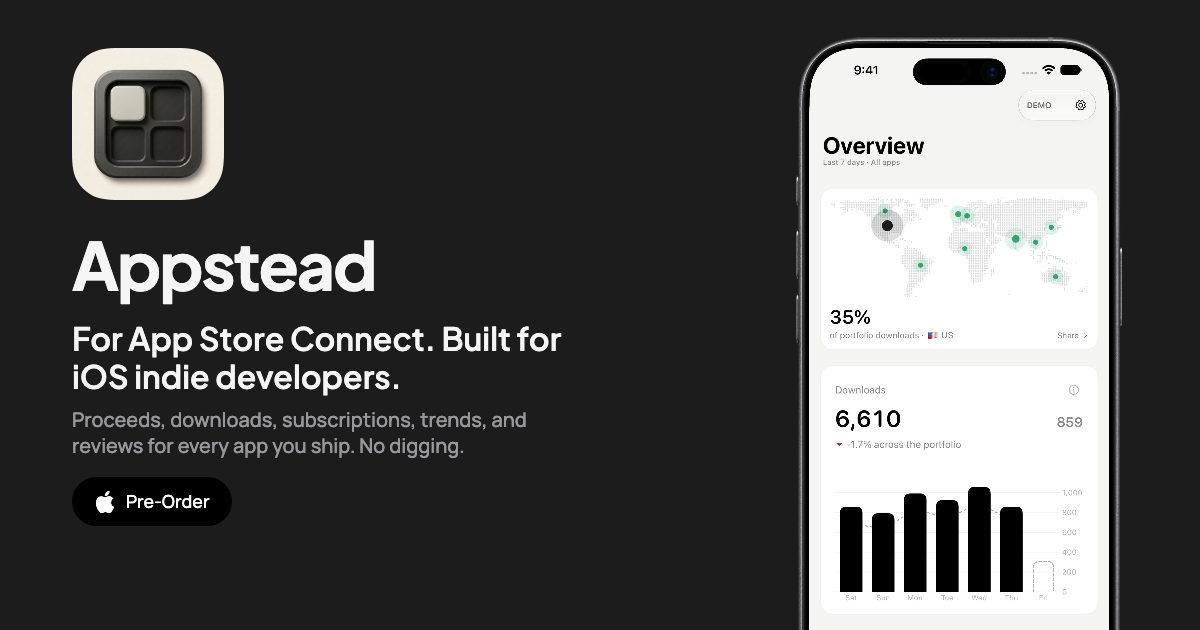 Appstead Open Graph preview