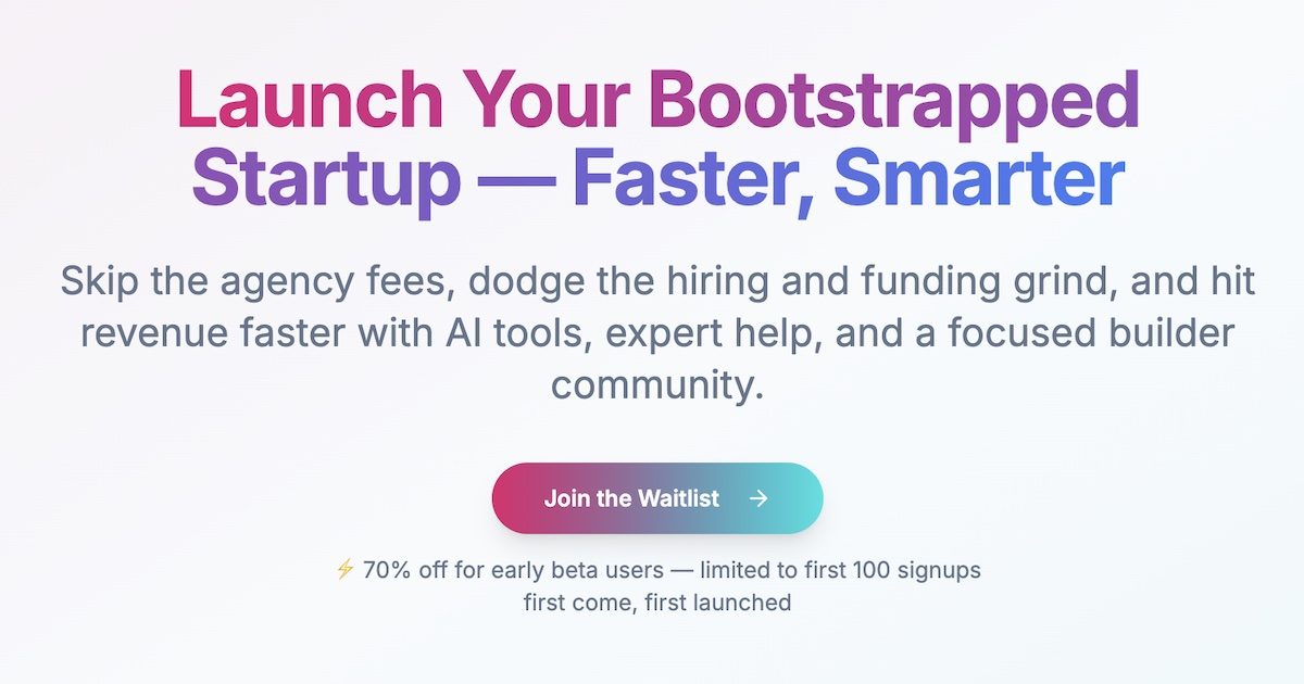 Vibing Founders Open Graph preview