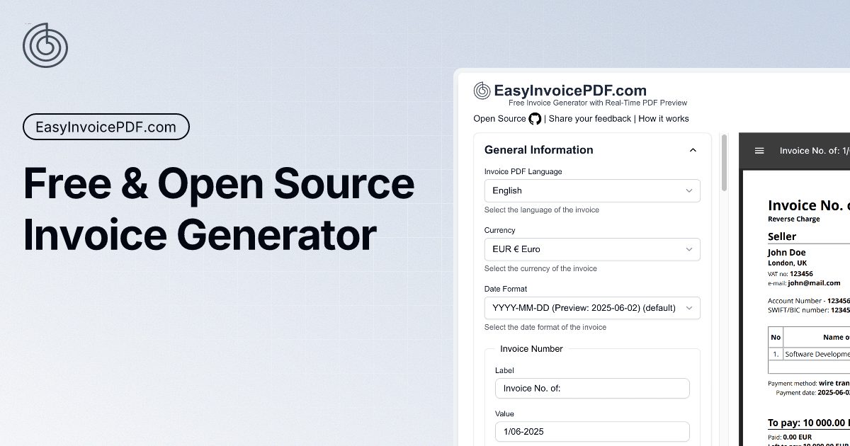 EasyInvoicePDF Open Graph preview