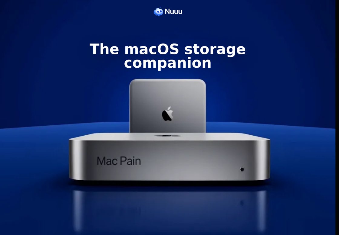 Nuuu homepage, first screen