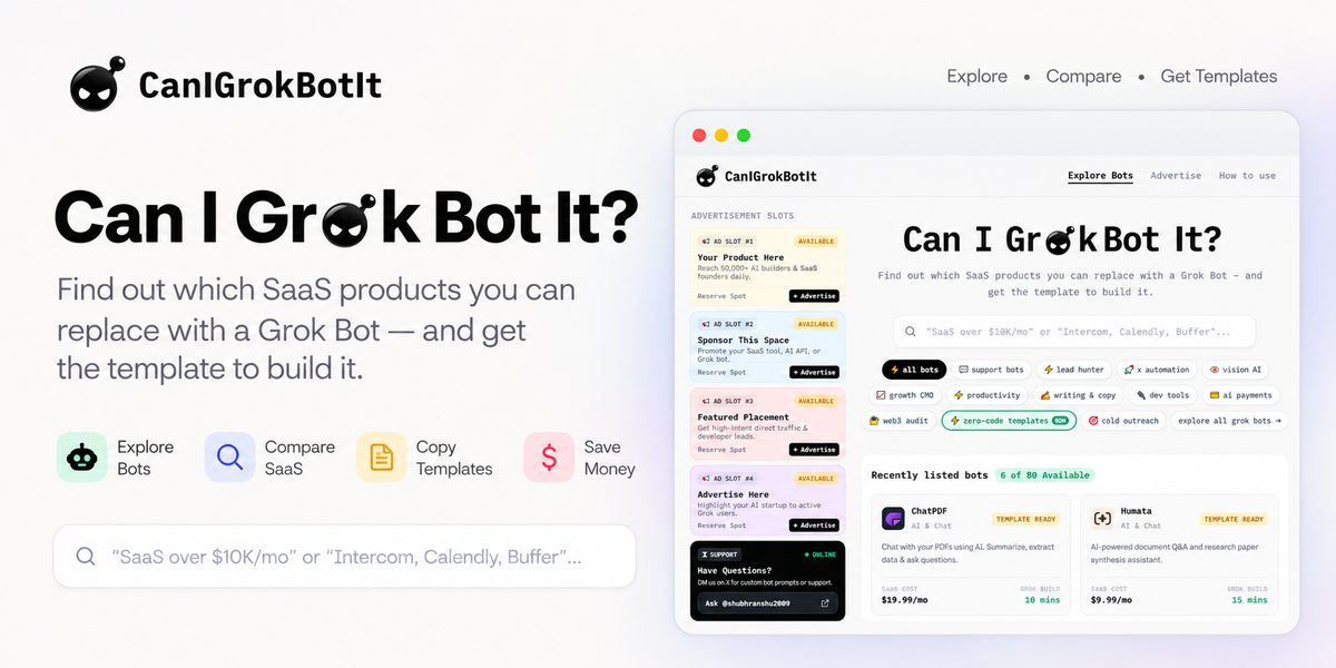 Can I Grok Bot It? Open Graph preview
