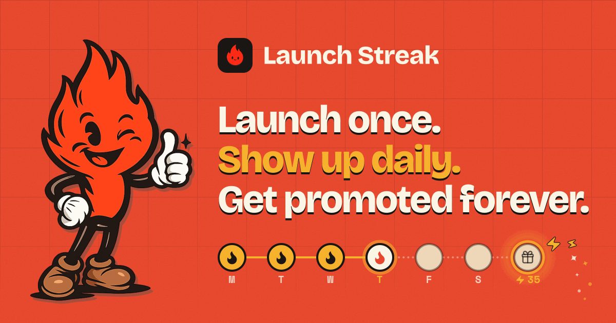 LaunchStreak Open Graph preview