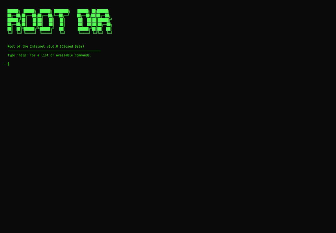 root dir homepage, first screen