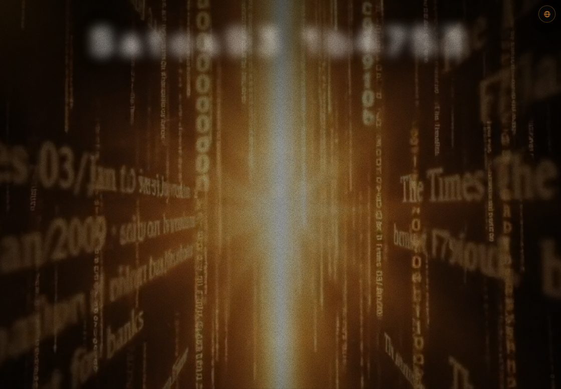 Satoshi Habits homepage, first screen