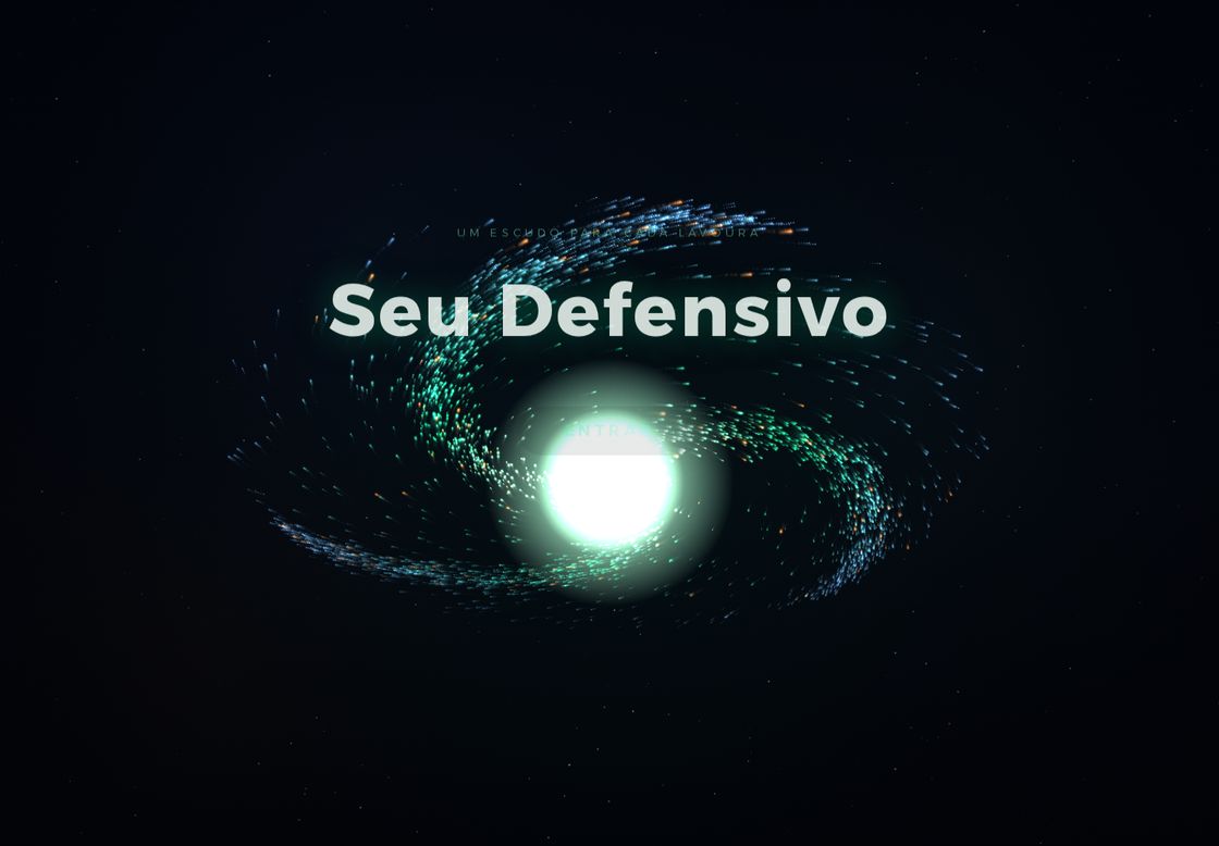 Seu Defensivo homepage, first screen