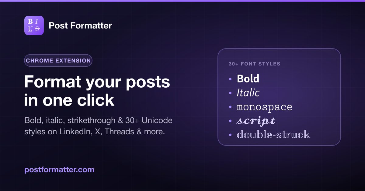 PostFormatter Open Graph preview