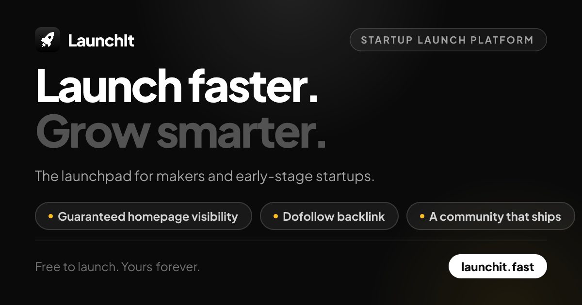 LaunchIt Open Graph preview