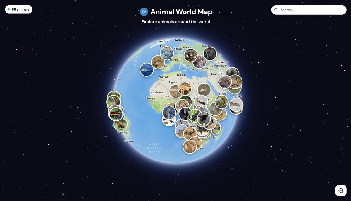 Animal World Map Open Graph preview
