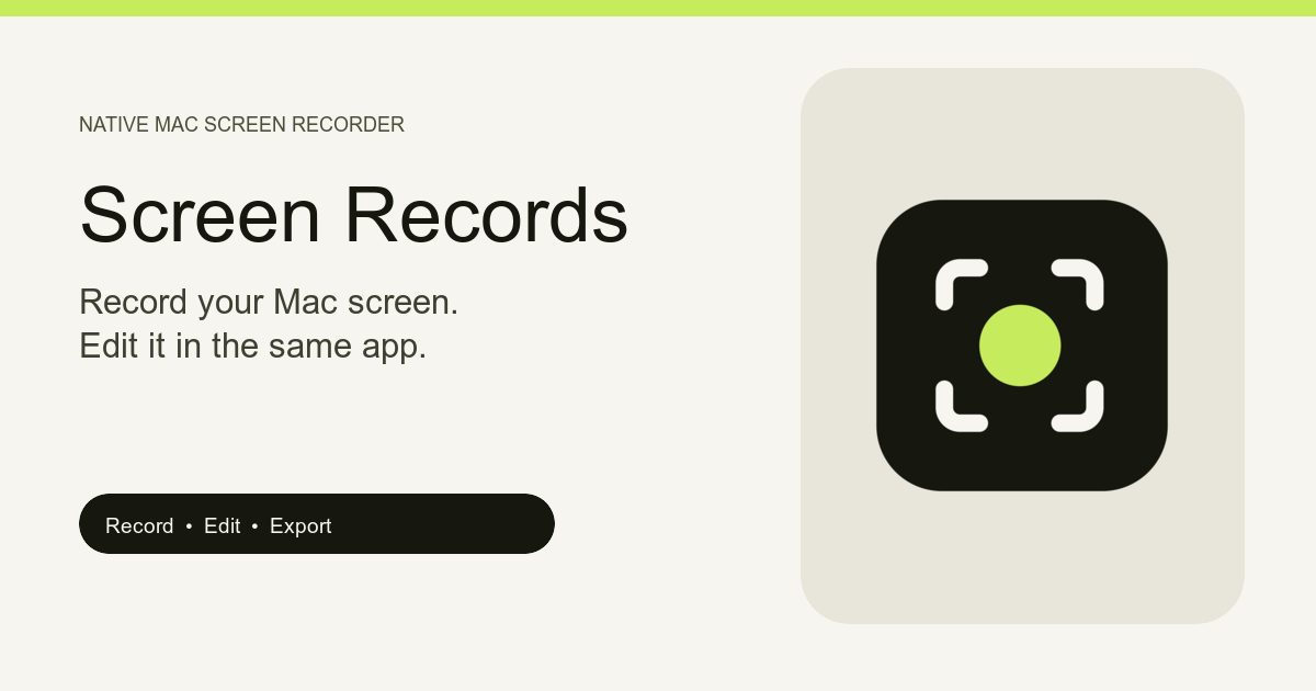 ScreenRecords Open Graph preview