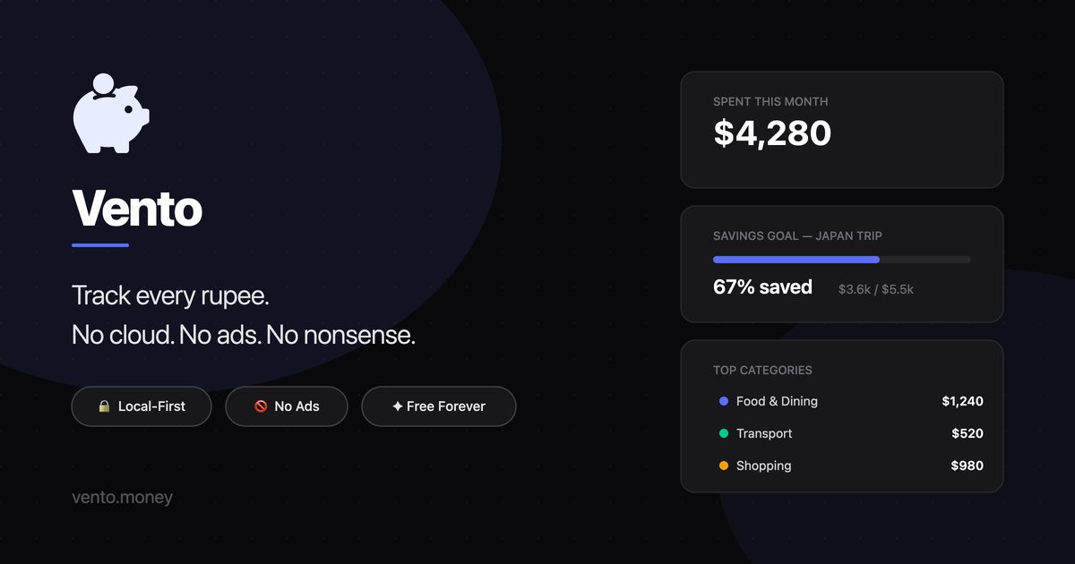 Vento Open Graph preview