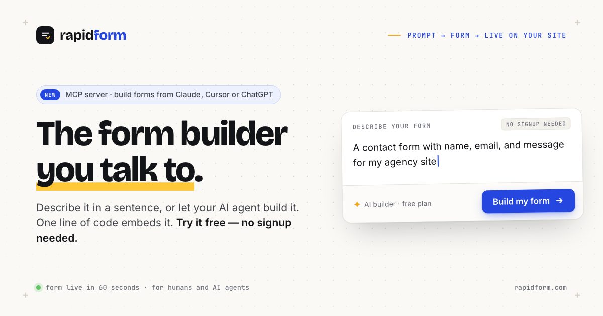RapidForm Open Graph preview