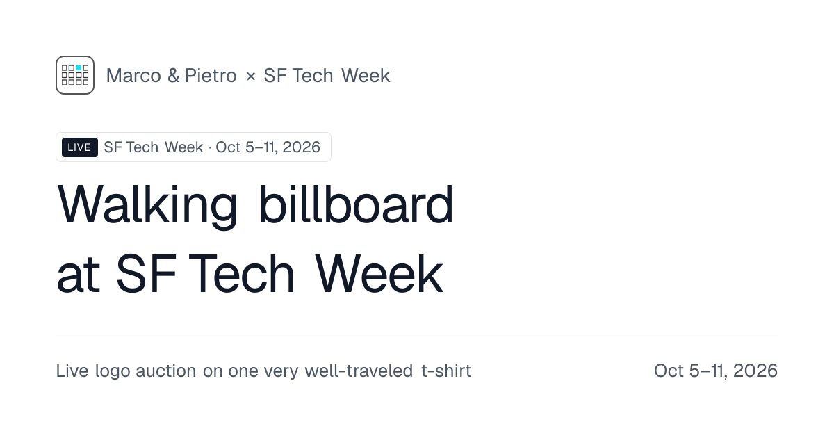 SF Tech Week Tee Open Graph preview