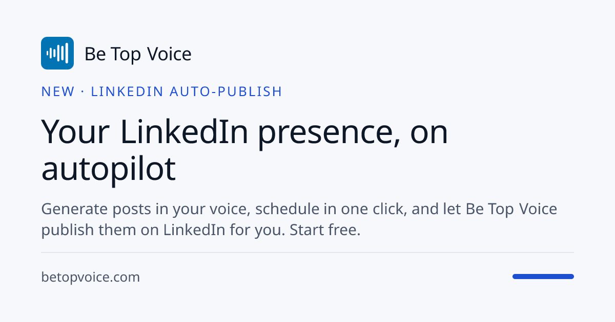 Be Top Voice Open Graph preview
