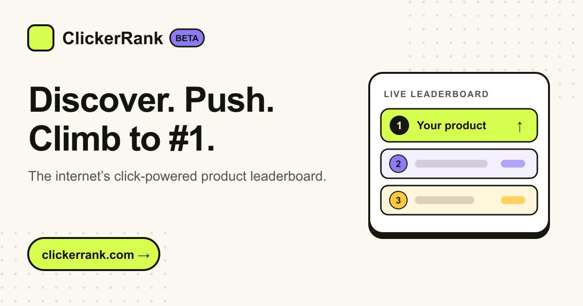ClickerRank Open Graph preview