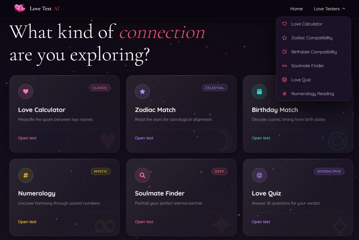 LoveTestAI Open Graph preview