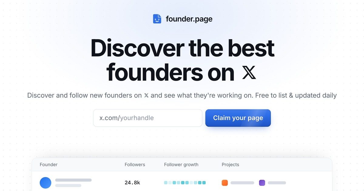 founder.page Open Graph preview