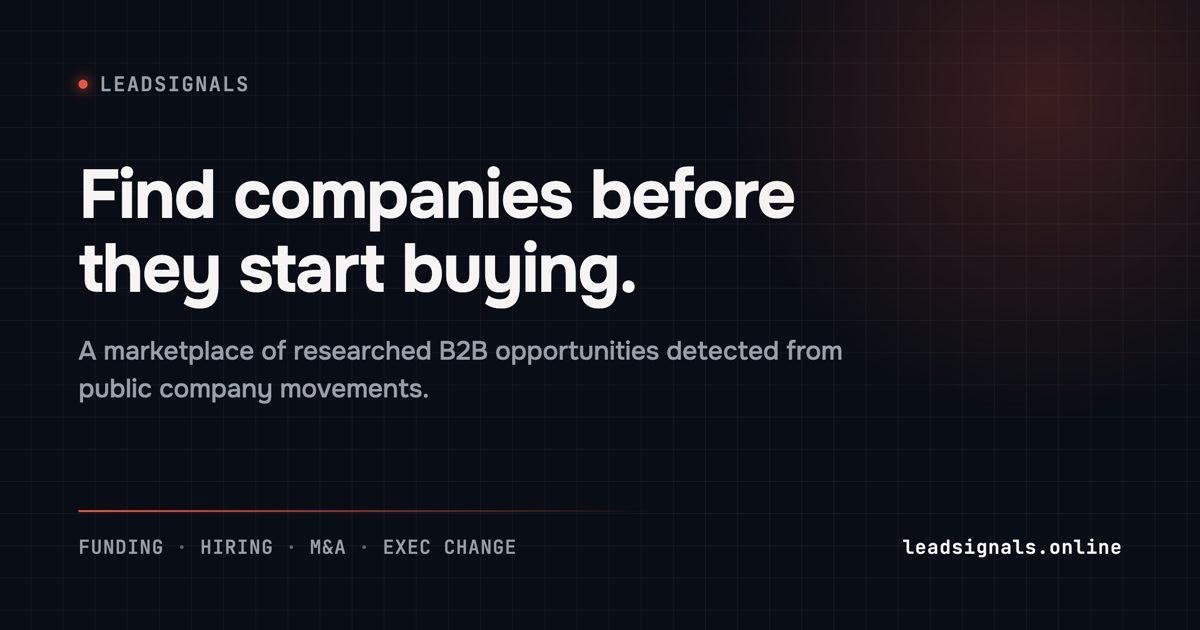 LeadSignals Open Graph preview