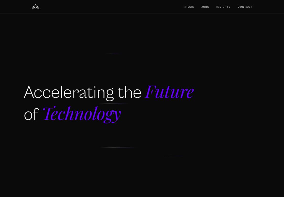 Peakable homepage, first screen