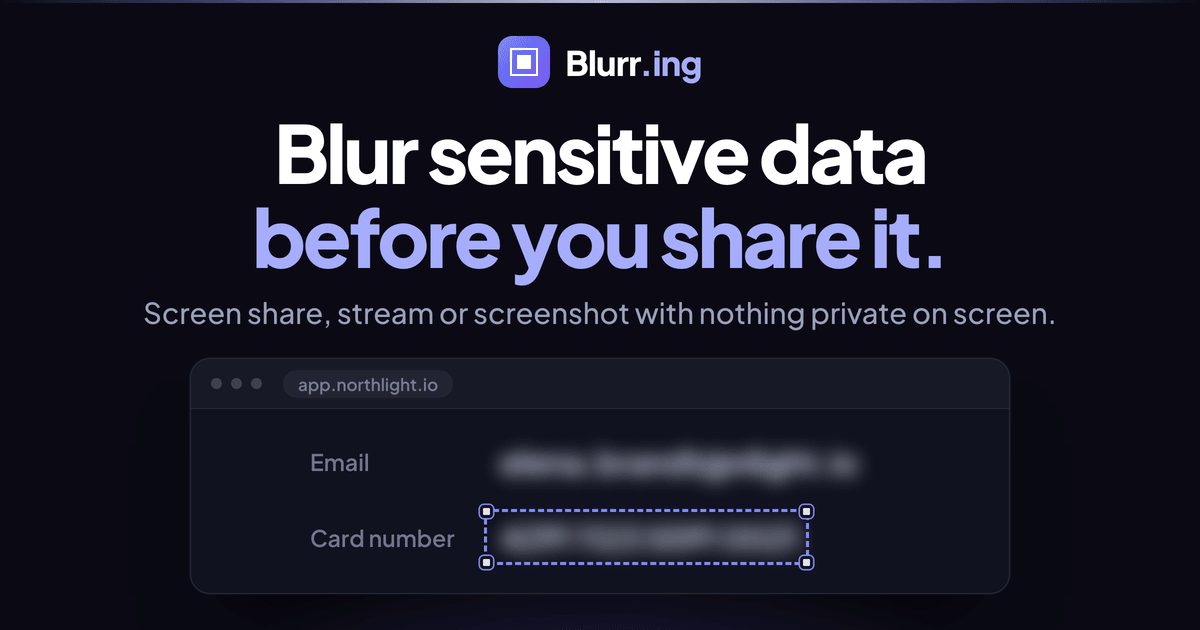 Blurr.ing Open Graph preview