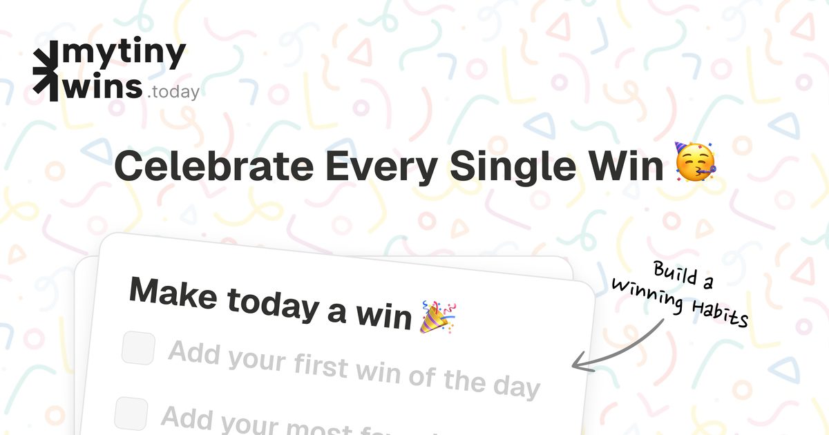 My Tiny Wins Open Graph preview